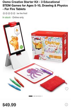 Osmo Creative Starter Kit for iPad. Fun educational STEM learning system for kids ages 5–10.