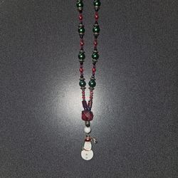 Snowman Christmas Handmade Necklace 