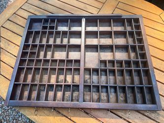 Vintage Letterpress Printer Tray
