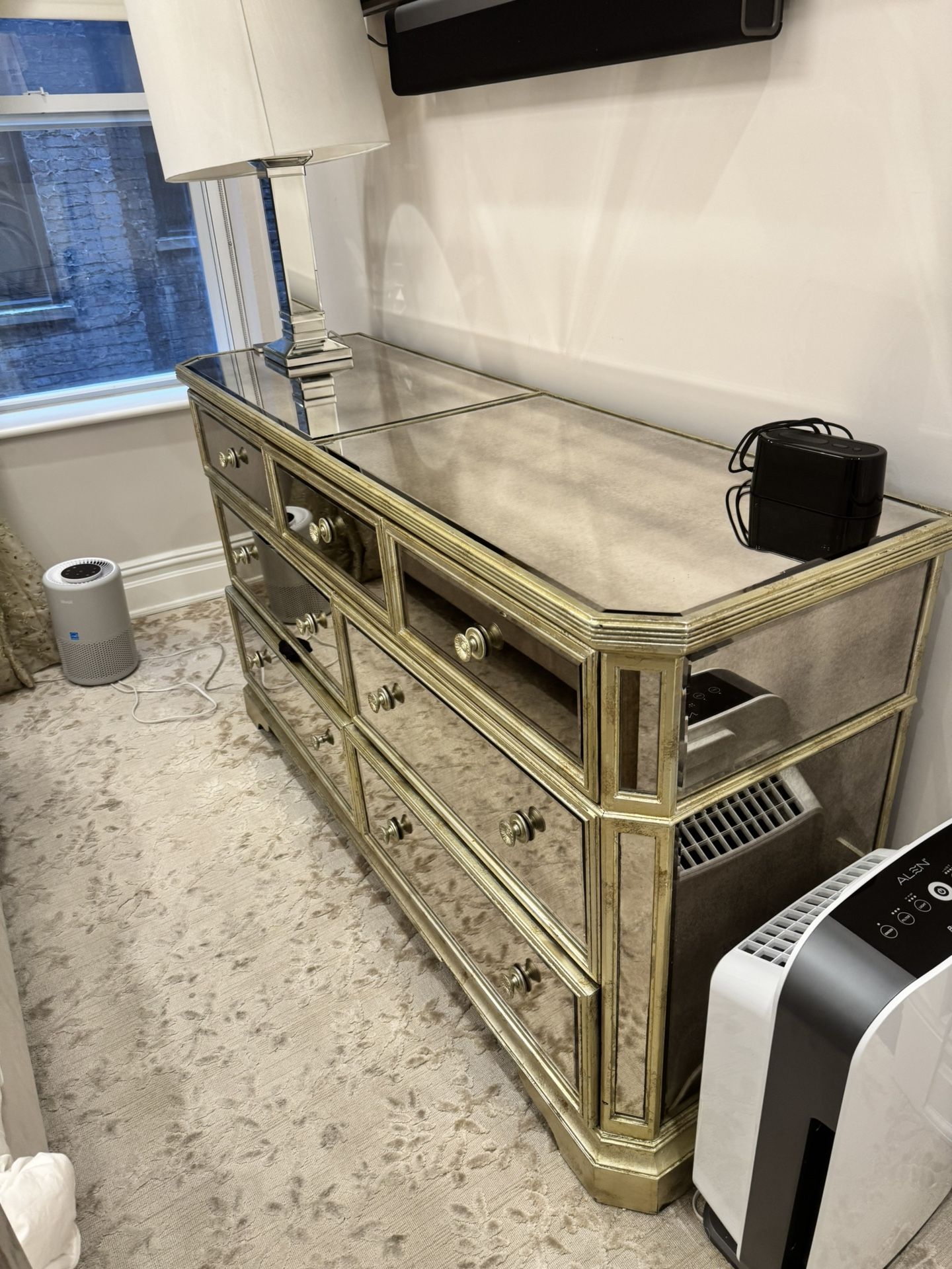 Z Gallerie Borghese 7 Drawer Mirrored Dresser