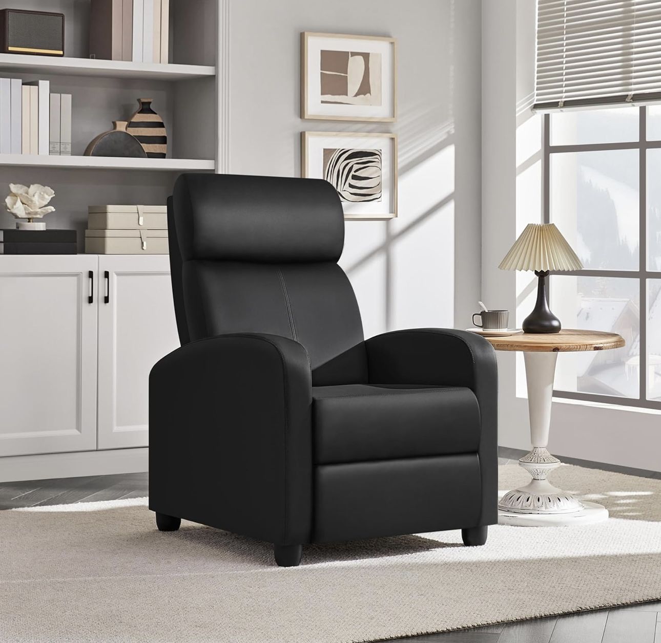 Recliner In Black New