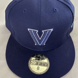 New Era Villanova Hat Navy Blue 7/78 Or 8