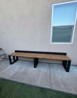 Modern outdoor bench