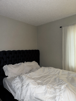 Wayfair Black Queen Upholstered Bed Frame Like New - Las Vegas, NV