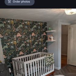 Convertible Crib And Toddler Bed W/ Mattress 