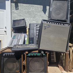 *$100 TAKE ALL* Keyboard Guitar Amp Speaker Musical Instrument Equipment 