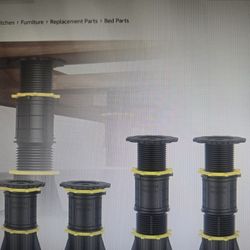 Adjustable height bed support legs  6.9 to 9.8 inch.