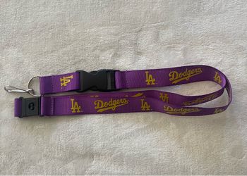 Los Angeles Dodgers (Purple & Yellow Lakers Themed) Lanyard
