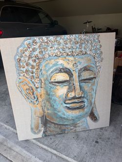 Large Buddha Canvas Wall Art