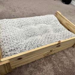 Wooden Dog Bed