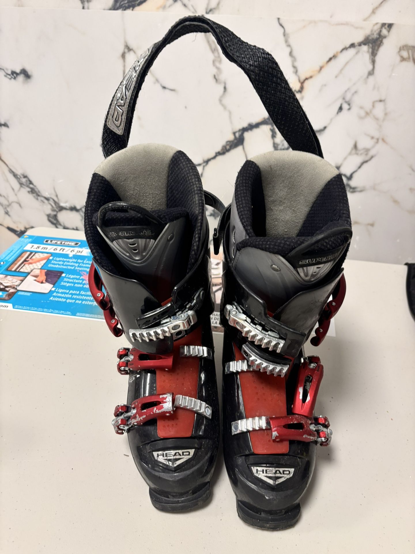 Head Mens Ski Boots - Black/Red Sz 10.5