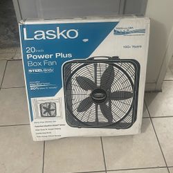 Lasko 20 Inches Box Fan Steel Body Made In USA/ New