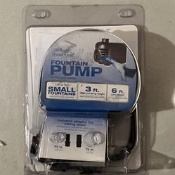 Total pond Fountain Pump 3 foot pumping height 6 ft cord - SOLD AS IS -