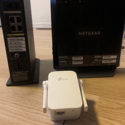 2 Router Wifi Módems With Tplink Wifi Extender 