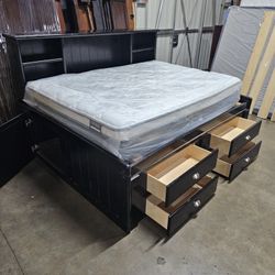 Full Captains Bed And Mattress 