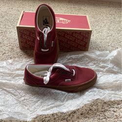 Vans New Mint Condition Maroon Skate Shoes 6.5M/8W