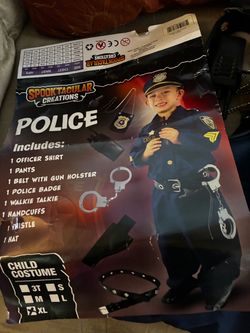 Spooktacular Creations Kids Police Costume Set