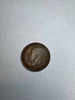 King George V British Penny Coin