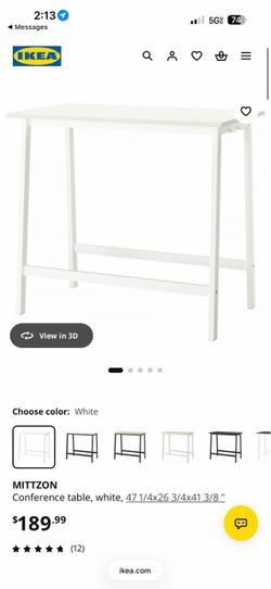 Conference table, white