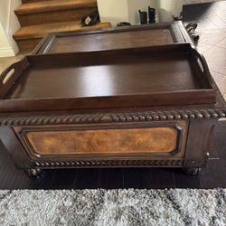 Large Wood Coffee Table 39x39