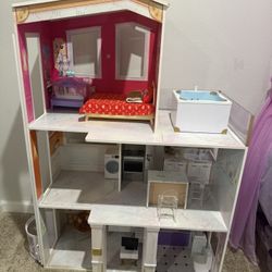 Large Modern Dollhouse – RH Style – Used, Some Accessories Included