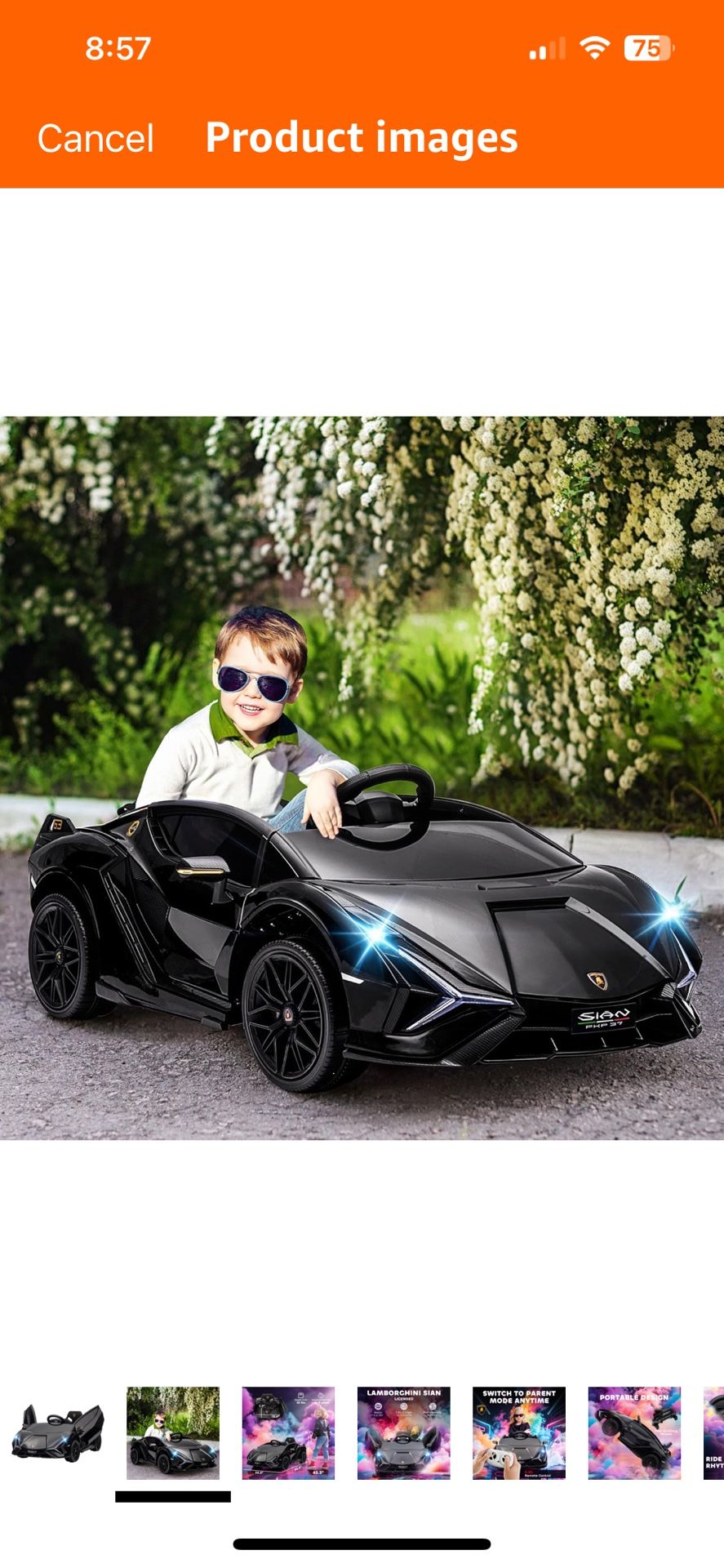 Kids Lamborghini ride on car