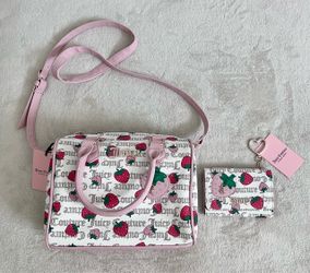 Juicy couture strawberry purse & wallet set