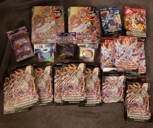 Yugioh Sealed Product 13 Structure Decks, 2 X 2014 Tins, 3 Packs Of Sleeves And Deck Box