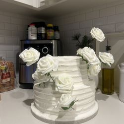 Faux Wedding Cake Two-tier for Display