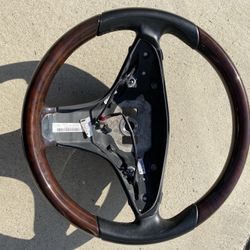 mercedes 3 spoke wood steering wheel