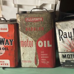 Vintage Motor Oil Cans (each)