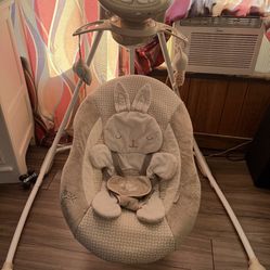 Baby Crib& Swing With Bluetooth Asking 140 For both 