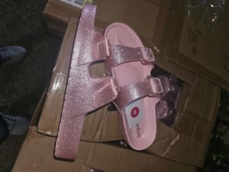 Pink Glitter Sandles