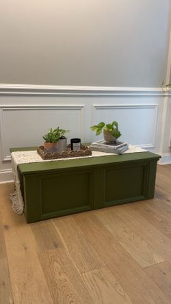 Olive Green Storage Chest