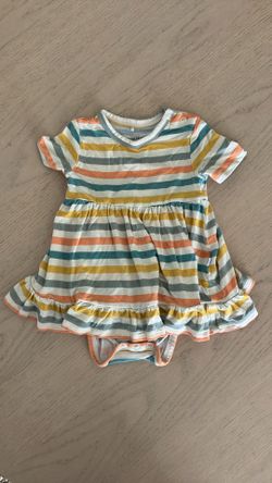 Posh Peanut 3-6 M baby girl dress onesie