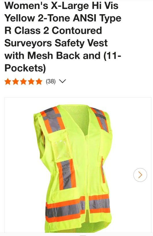 Safety Vest Womens