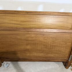 Full Size Sleigh Bed  Wood