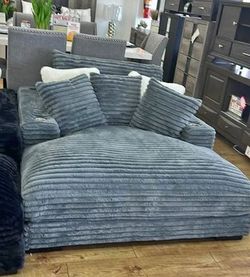 Corduroy 2 arm chaise sofa