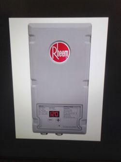 New Rheem Commercial 4.1 KW Thermostatic Tankless electric water heater 208-volt
