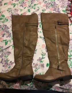 Thigh high winter boots