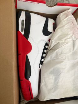 Nike High-Top Sneakers White Black Red 10.5