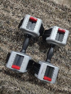 Adjustable dumbbells 35lb each