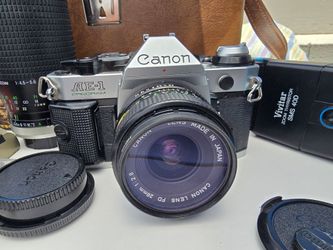 Canon AE-1 Program 35mm film camera kit