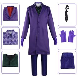 Batman The Dark Knight Joker Costume Halloween Party Outfit