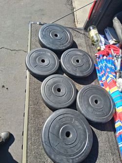 Rubber Weight Plates Set – 10, 15, 25 lbs