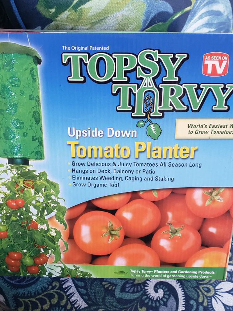 Topsy Turvy Upside Down Tomato Planter New In Box