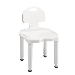 Carex Bath Seat And Shower Chair With Back For Seniors, Bath Chair For Elderly, Disabled, Handicap, and Injured Persons, Supports Up To 400lbs, Shower