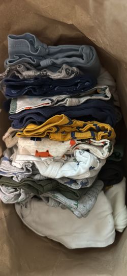 Bag Of Baby Boy Newborn & 0-3 Month Clothes