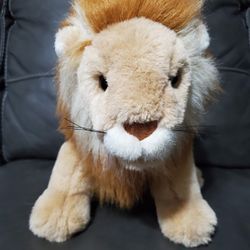 Vintage 1989 TY Medium Lion White/Orange Mane