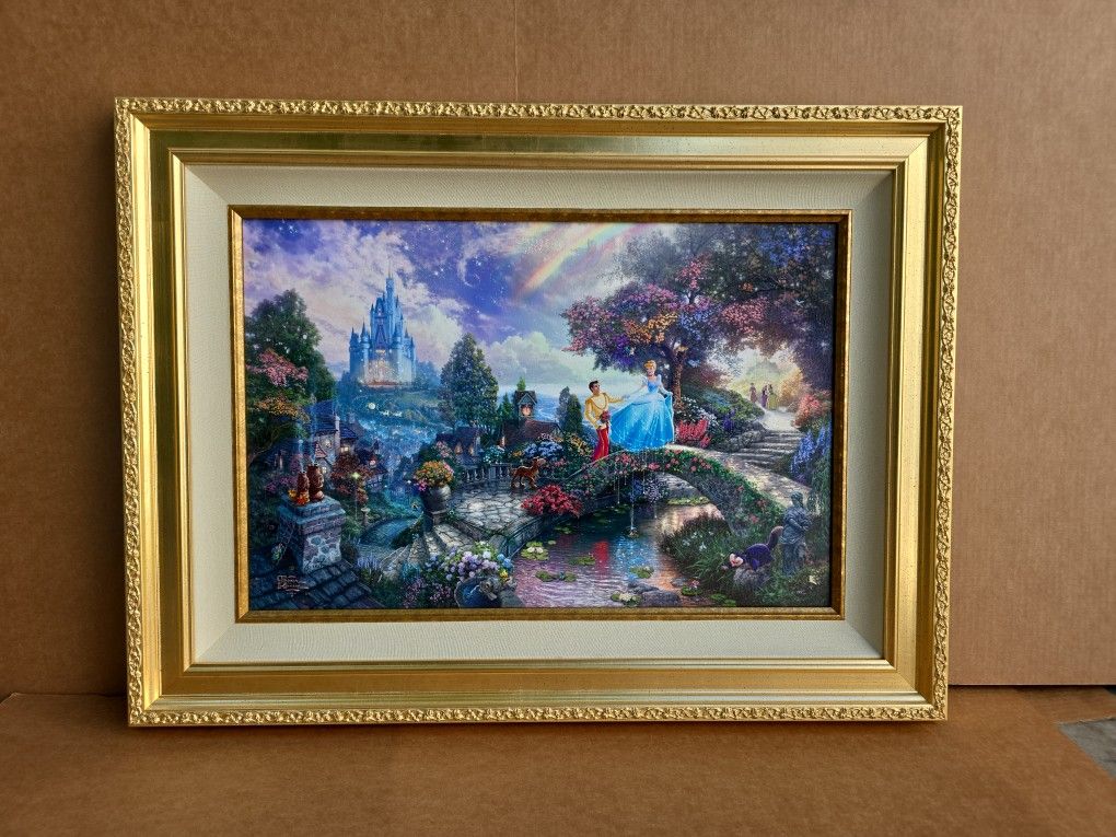 Thomas Kinkade Cinderella Wishes Upon A Dream